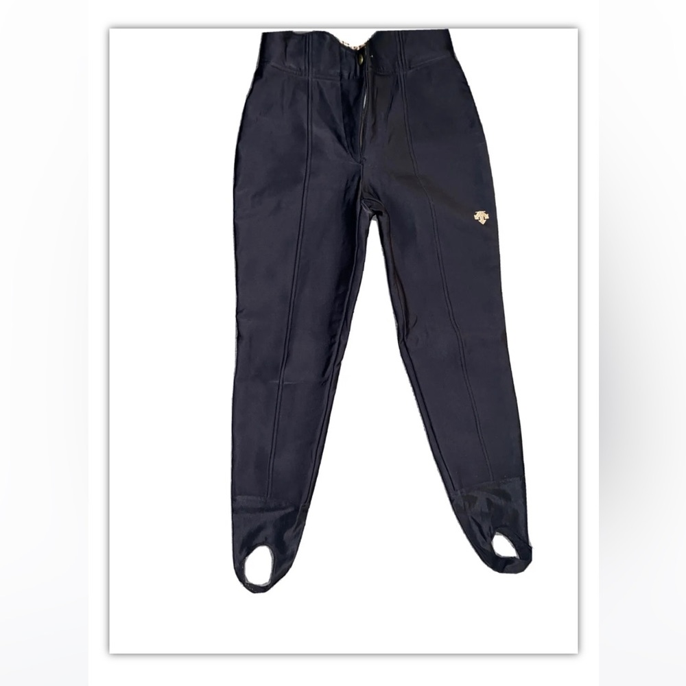 Descente Stirrup Black Stretch High Waist Ski Pant Size US 8